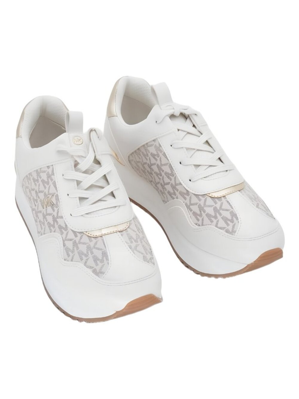 Michael Kors Raina Lace-Up Trainer Sneakers Vanilla US 9.5 M